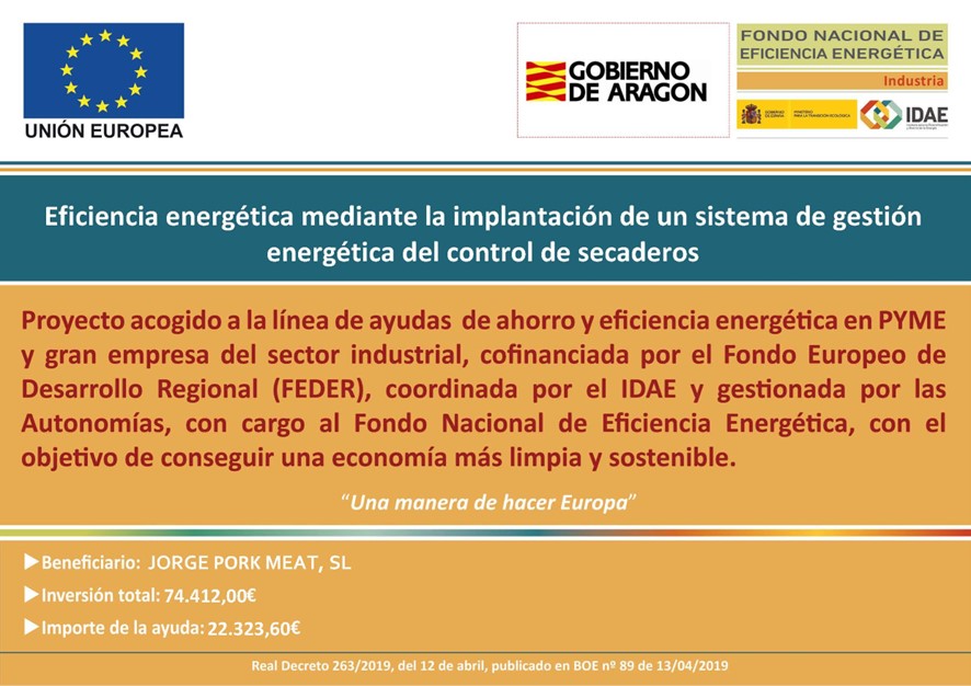 Eficiencia energética mediante la implantación de un sistema de gestión energética del control de secaderos