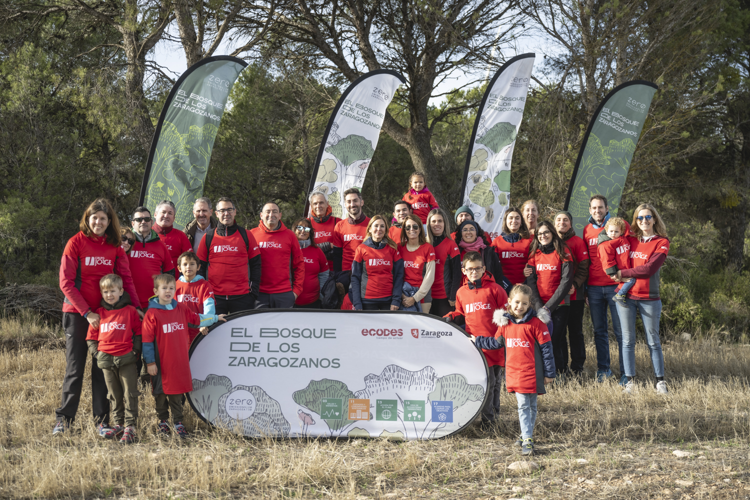 Grupo Jorge se suma a la plantación de árboles del Bosque de los Zaragozanos