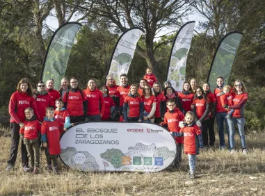 Grupo Jorge se suma a la plantación de árboles del Bosque de los Zaragozanos
