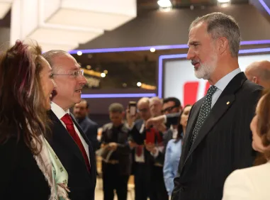 Grupo Jorge receives a visit from King Felipe VI at Alimentaria 2024